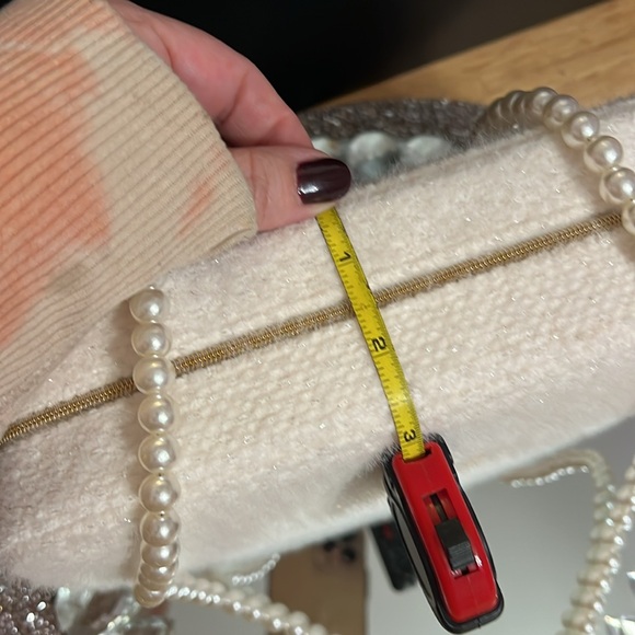 Chanel Pouch with Unbranded 47 inch Pearl Chain Attached - Picture 8 of 13